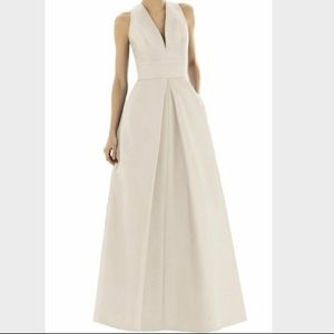 NWT ALFRED SUNG DUPIONI ALINE GOWN